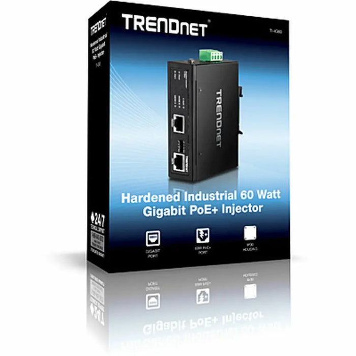 PoE Injector Trendnet TI-IG60 1000 Mbit/s Black - Компютър Мрежи и компоненти<<<Компютри|