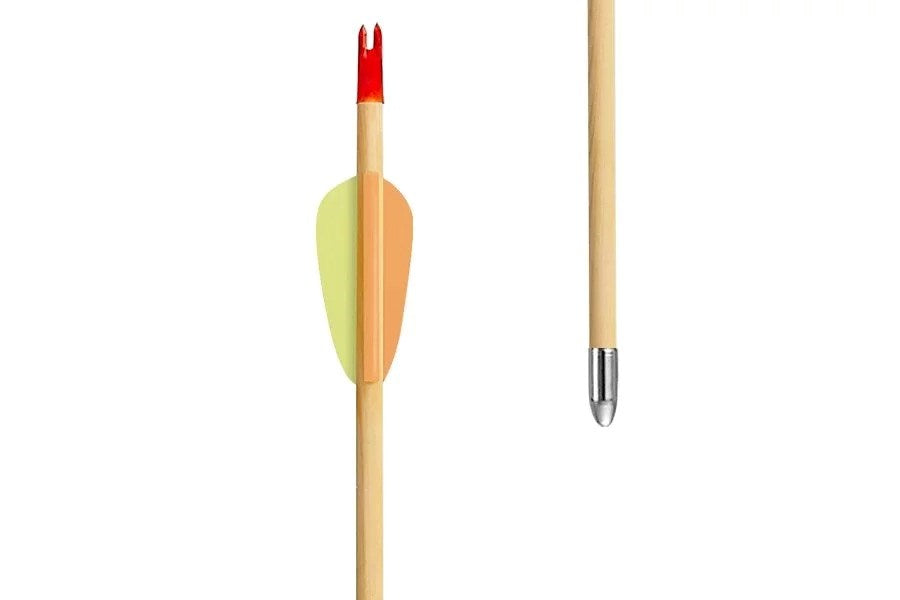 Poe Lang Target Wooden 30" D-027A-B1 Wooden arrows 5 pcs
