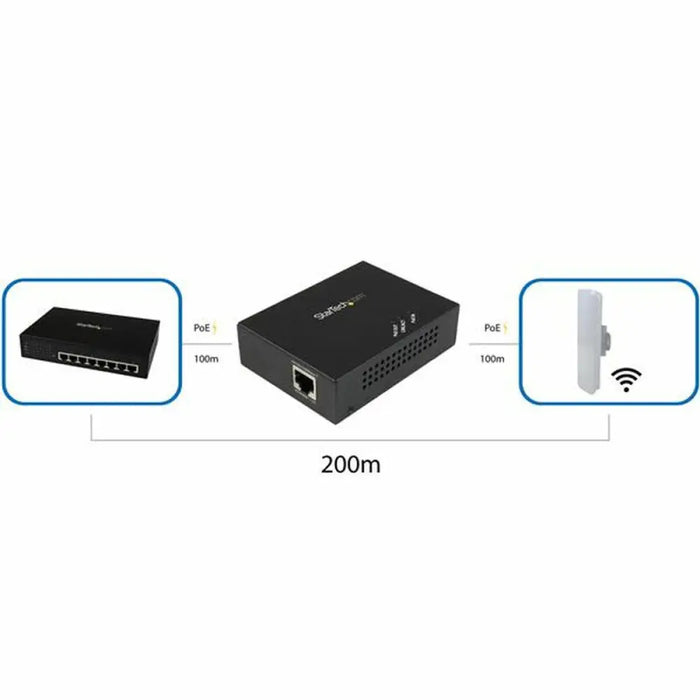 PoE repeater Startech POEEXT1GAT - Компютър Мрежи и компоненти<<<Компютри| Електроника<<<BigBuy&&&WIFI мрежи<<<Компютър