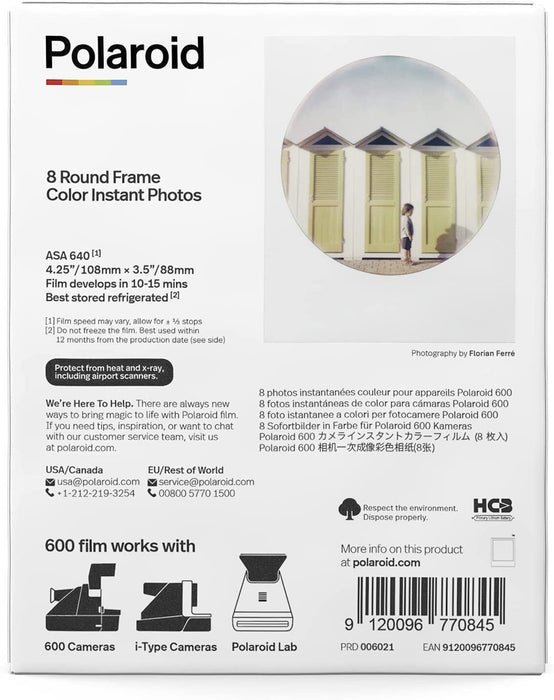 Photo accessory Polaroid Color Film for 600 - Round Frame 006021