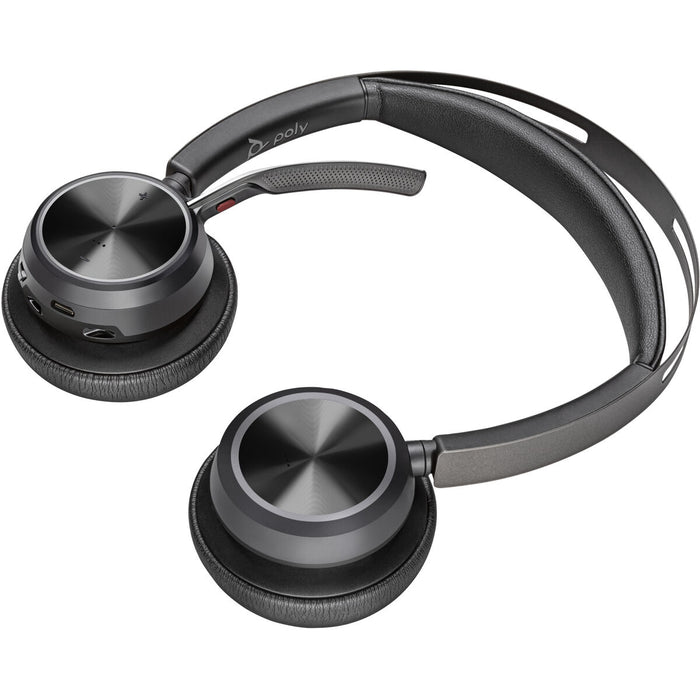 HP Poly Voyager Focus 2 USB-C BT Headset +USB-C/A Adapter +Charging Stand SmartBuy