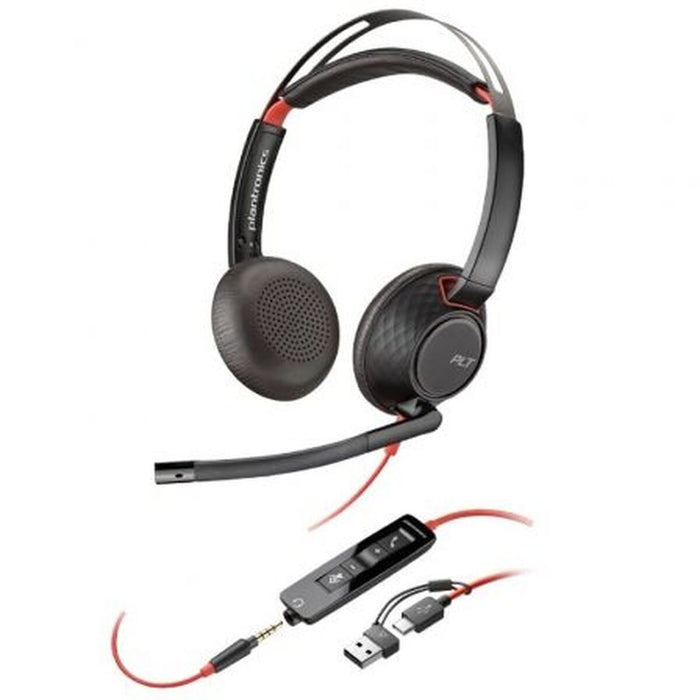 Headphones with Microphone Poly 8X231A6 Black