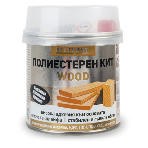 POLYESTER KIT FOR WOOD 250 G KITTFORT WOOD - Китове<<<Лакове и импрегнанти за дърво<<<Бои и лакове<<<Praktiker