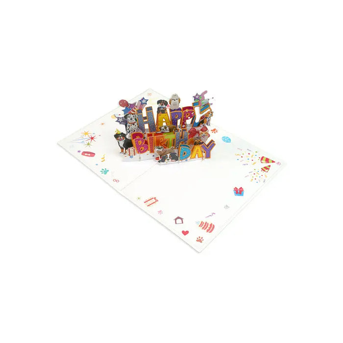 POP-UP CARD ’CHRD DOGS’ KIRIORI 10728 - Парти артикули<<<Декорации<<<Мебели и интериор<<<Praktiker