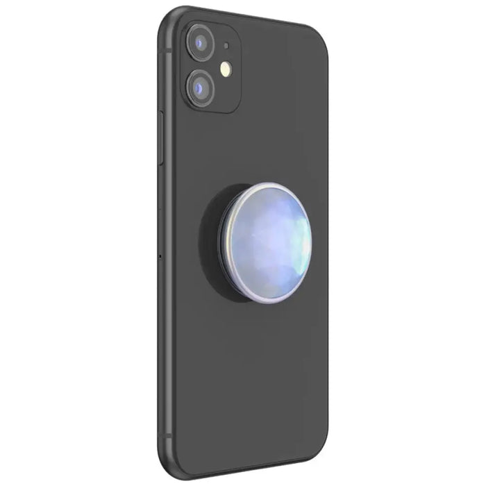 Popsockets Luxe Iridescent Dichroic Phone Holder and Stand - White - Cell phone holders<<<HurtelXML