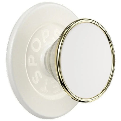 Popsockets Round Luxe Coconut Creme Enamel MagSafe Holder and Phone Stand - Cell phone holders<<<HurtelXML