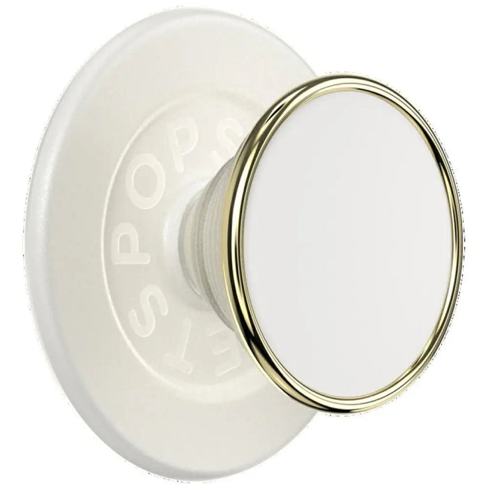 Popsockets Round Luxe Coconut Creme Enamel MagSafe Holder and Phone Stand - Cell phone holders<<<HurtelXML