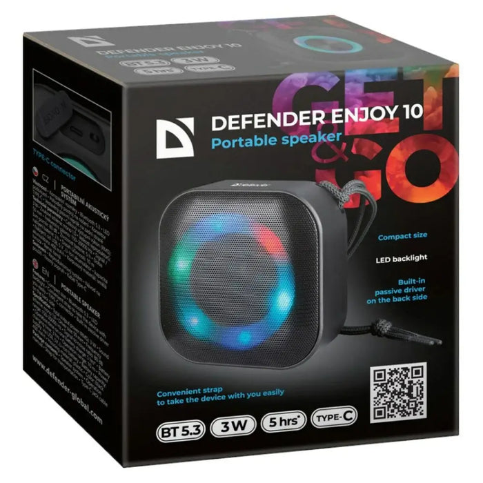 Portable Bluetooth Speakers Defender 65009 Black 3 W - Блутут Колони<<<Електроника Звук<<<Компютри|