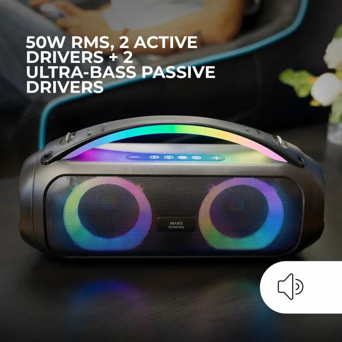 Portable Bluetooth Speakers Mars Gaming MSPULSE Black 4 W 50 W - Електроника Звук<<<Компютри|