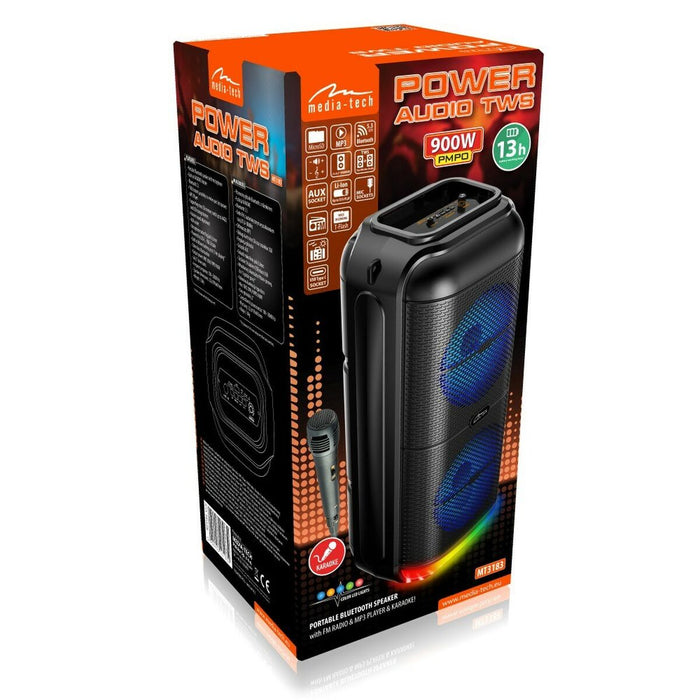 Portable Bluetooth Speakers Media Tech MT3183 Black 50 W - Блутут Колони<<<Електроника Звук<<<Компютри|