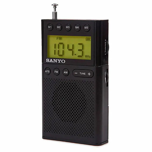 Portable Digital Radio Sanyo Black AM/FM - CD радио<<<Електроника Звук<<<Компютри| Електроника<<<BigBuy