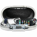 Portable Safe Box with Security Cable Master Lock 5900EURDWHT White ABS 700 ml 6 x 12,9 x 24 cm - Сигурност Удома<<<Дом
