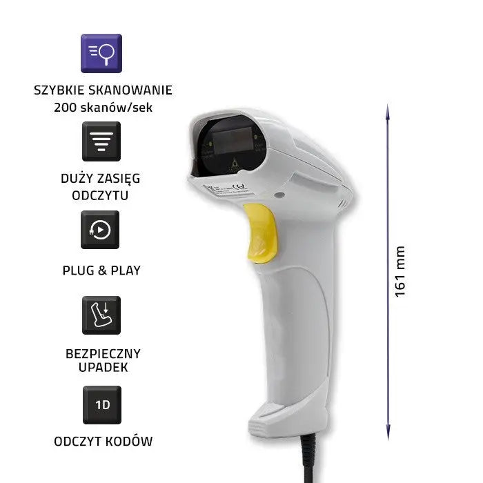 Portable Scanner Qoltec 50877 - Bar code readersURS-CZK<<<Shop equipmentURS<<<ActionPL&&&Bar code readersURS-CZK<<<Shop