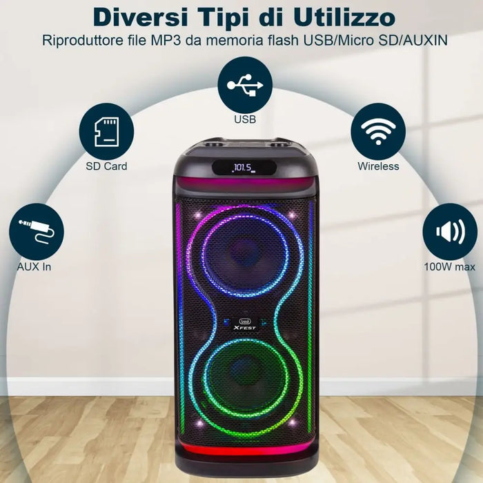 Portable Speaker Trevi Trevi XF 650 KB - Електроника Звук<<<Компютри| Електроника<<<BigBuy&&&Говорители<<<Електроника