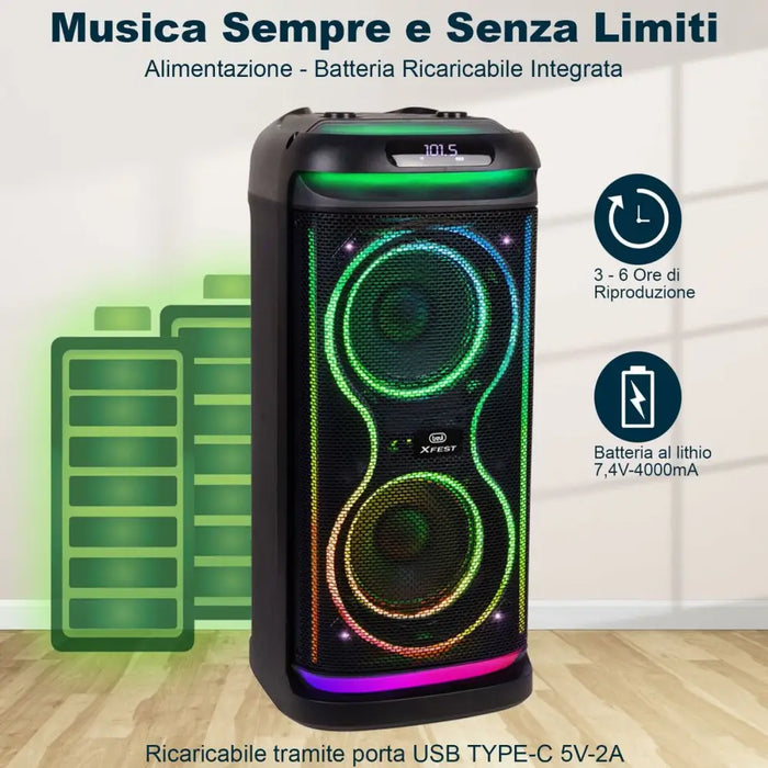 Portable Speaker Trevi Trevi XF 650 KB - Електроника Звук<<<Компютри| Електроника<<<BigBuy&&&Говорители<<<Електроника