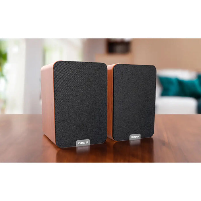 Portable Speakers Aiwa ASPA200BR MADER 2 x 25 W Black - Електроника Звук<<<Компютри| Електроника<<<BigBuy&&&Блутут