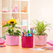 POT 14X14CM WITH IRRIGATION SYSTEM LECHUZA CUBE GLOSSY - Саксии<<<Саксии кашпи и