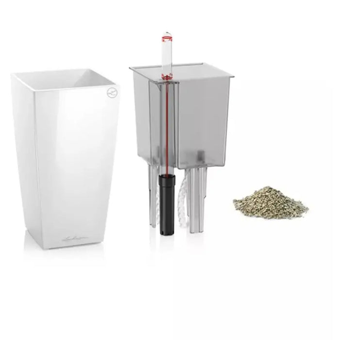 POT 9.5X9.5CM WITH IRRIGATION SYSTEM LECHUZA MINI CUBI - Саксии<<<Саксии кашпи и цветарници<<<Градина<<<Praktiker