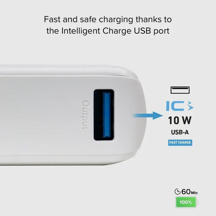 POWER BANK 10,000mAh 2xUSB-C 1xUSB A 10W SBS - WHITE - Външни батерии<<<Аксесоари за мобилни устройства и