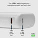 POWER BANK 10,000mAh 2xUSB-C 1xUSB A 10W SBS - WHITE - Външни батерии<<<Аксесоари за мобилни устройства и