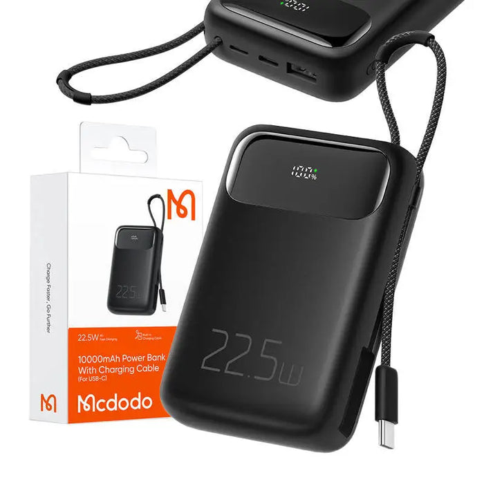 Power Bank Mcdodo MC-3243 10000mAh 22.5W to C (black) - Powerbanks<<<GSM Accessories<<<InnproXML