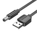 Power Cable USB 2.0 to DC 5.5mm Barrel Jack 5V Vention CEYBF 1m (black) - Power cables<<<Cables<<<IT