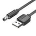 Power Cable USB 2.0 to DC 5.5mm Barrel Jack 5V Vention CEYBG 1,5m (black) - Power cables<<<Cables<<<IT
