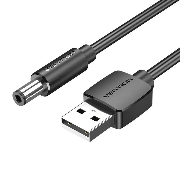 Power Cable USB 2.0 to DC 5.5mm Barrel Jack 5V Vention CEYBG 1,5m (black) - Power cables<<<Cables<<<IT