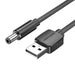 Power Cable USB 2.0 to DC 5.5mm Barrel Jack 5V Vention CEYBG 1,5m (black) - Power cables<<<Cables<<<IT