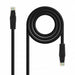 Power Cord NANOCABLE 10.20.1803-BK 3 m Black - Компютър Кабели и адаптери<<<Компютри| Електроника<<<BigBuy&&&Захранващи