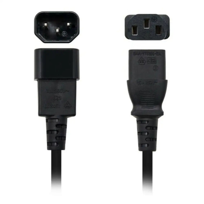 Power Cord NANOCABLE 10.22.0203 (3 m) - Компютър Кабели и адаптери<<<Компютри| Електроника<<<BigBuy&&&Захранващи