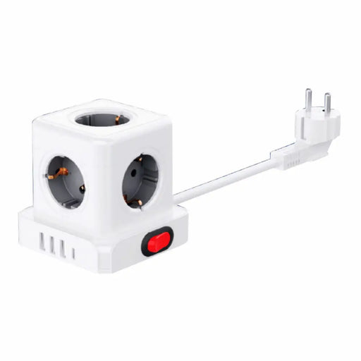 Power Socket - 5 sockets with Switch Fbright White 3680 W (1,5 m) - Електроника Периферни и резервни части<<<Компютри|
