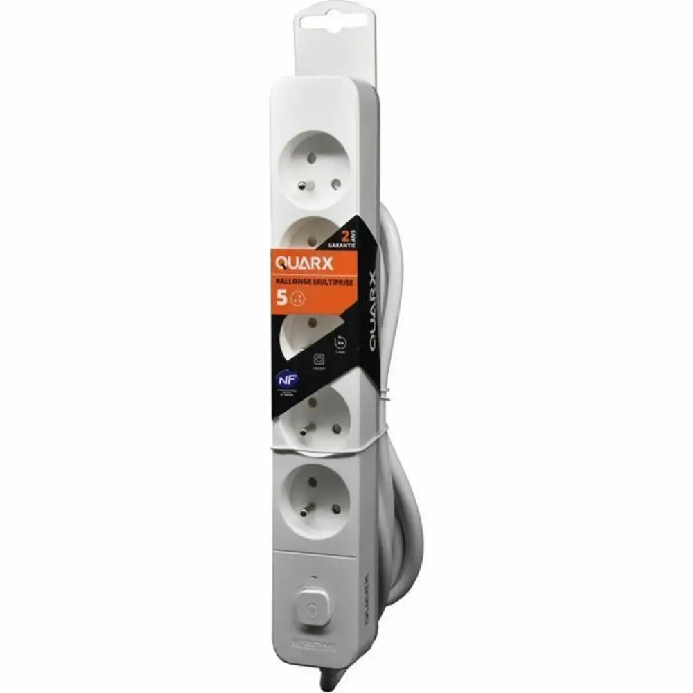 Power Socket - 5 sockets with Switch QUARX (3 m) — Dragtek