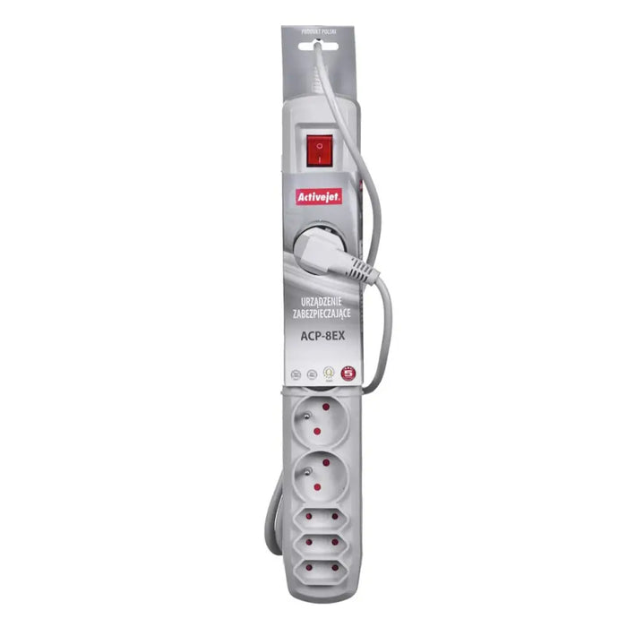 Power Socket 8 Sockets with Switch Activejet APN-8G (5 m) - Разклонители<<<Електроника Периферни и резервни