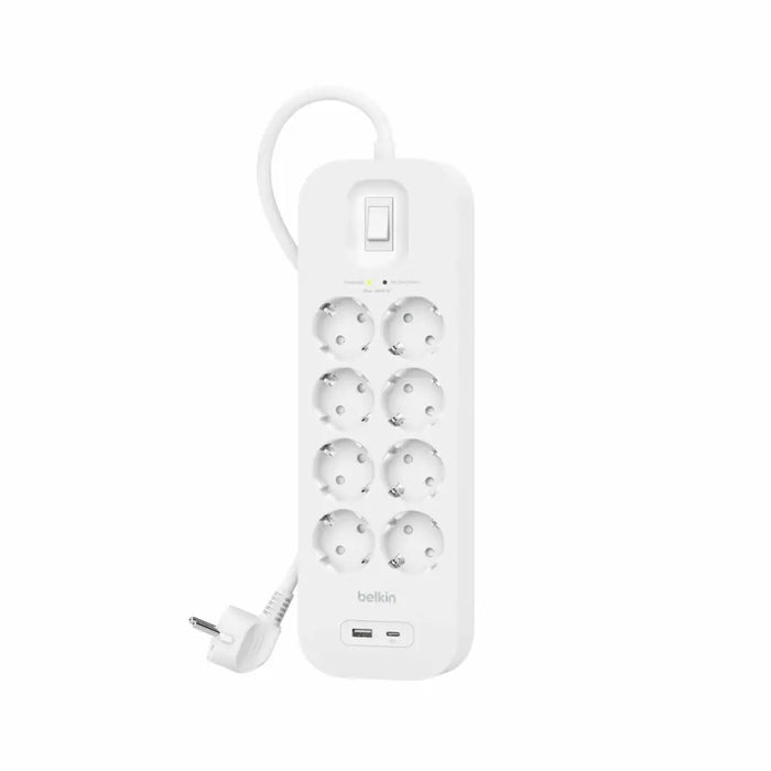 Power Socket 8 Sockets with Switch Belkin SRB003VF2M (2 m) - Електроника Периферни и резервни части<<<Компютри|