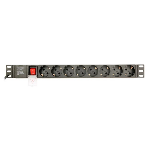 Power Socket 8 Sockets with Switch GEMBIRD EG-PDU-014 (3 m) - RACK power stripsLIP-RAK<<<Slats and extension