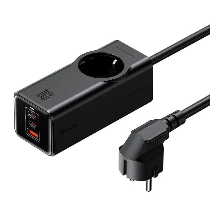 Power Strip GaN McDodo CH-4620 EU 70W 2x USB-C 1x USB (black) - Power strips<<<Smart Plug<<<Actuators<<<Smart