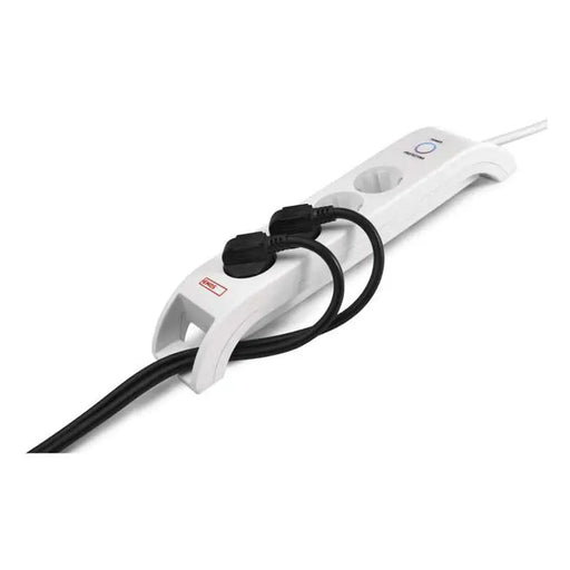 POWER SUPPLY 4 SOCKETS WITH PROTECTION 2M WHITE EMOS - Разклонители и