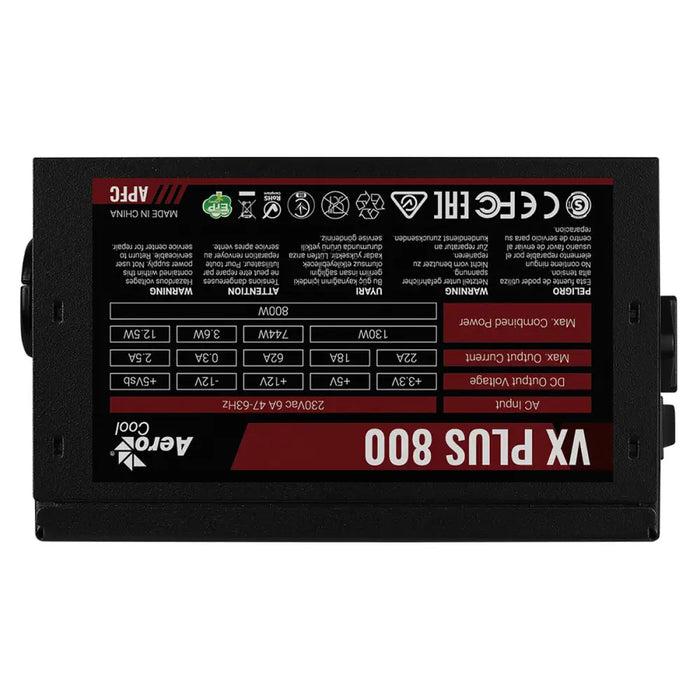 Power supply Aerocool VX PLUS 800 800 W 130 W ATX - Източници на захранване<<<Компютър Мрежи и компоненти<<<Компютри|