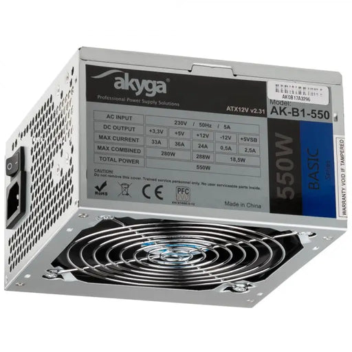 Power supply Akyga AK-B1-550 ATX 550 W - Cases power supplyZDL-OBU<<<Power supplies for computers
