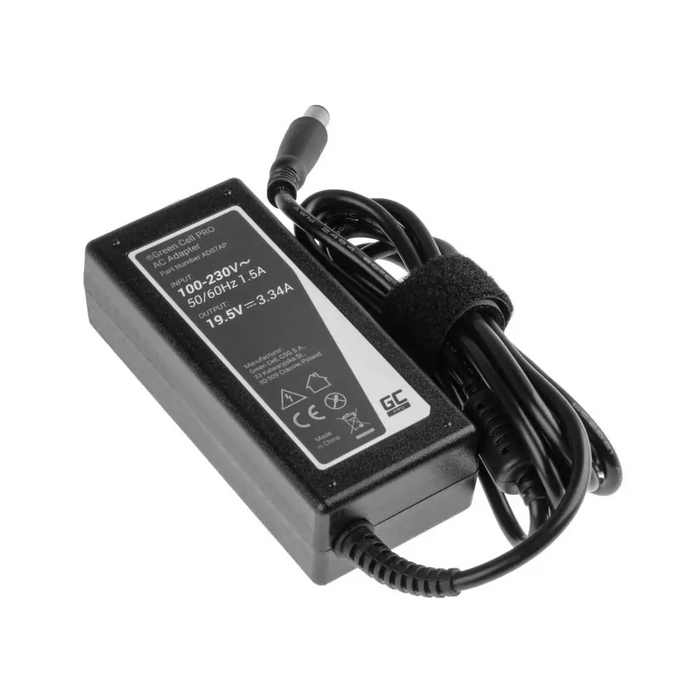 Power supply for laptop GREEN CELL AC Adapter for DELL PRO Charger / AC Adapter 19.5V 3.34A 65W for Dell Latitude E6330