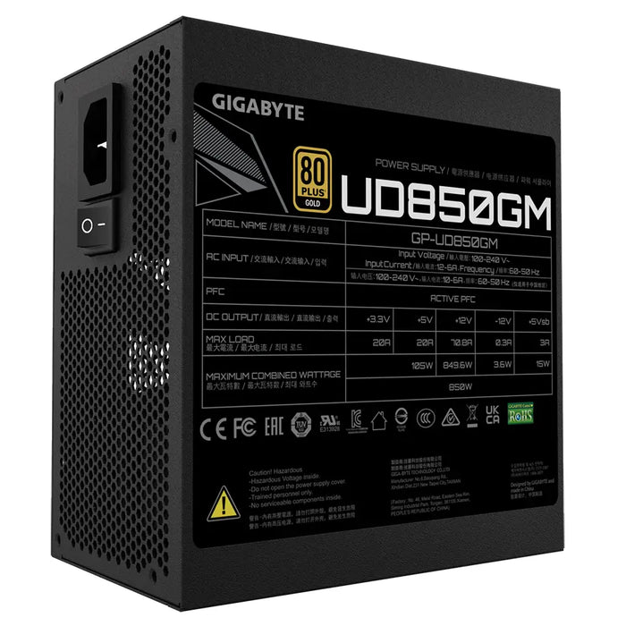Power supply Gigabyte UD850GM ATX 850 W 80 Plus Gold - Захранвания<<<Компютърни компоненти<<<ValiAPI&&&Cases power