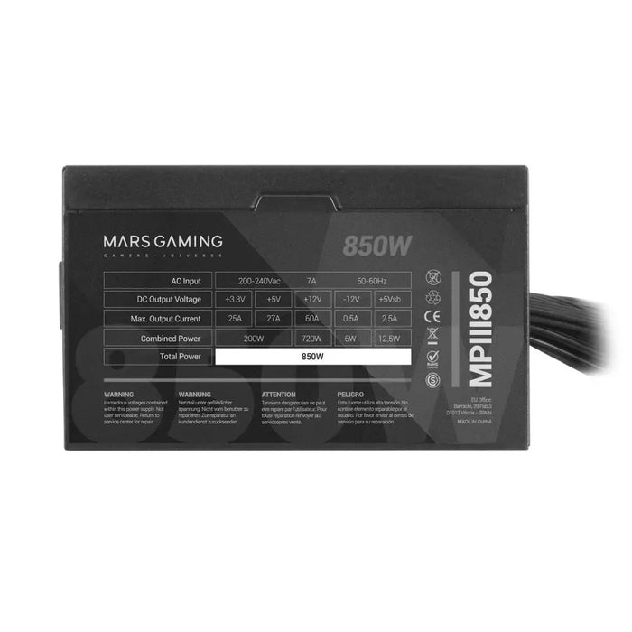 Power supply Mars Gaming MPIII850 ATX 850 W - Компютър Мрежи и компоненти<<<Компютри| Електроника<<<BigBuy&&&Източници