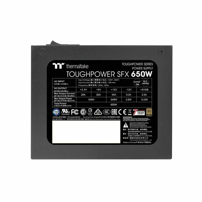 Power supply THERMALTAKE Toughpower SFX 650W Gold SFX 650 W 80 Plus Gold - Източници на захранване<<<Компютър Мрежи и