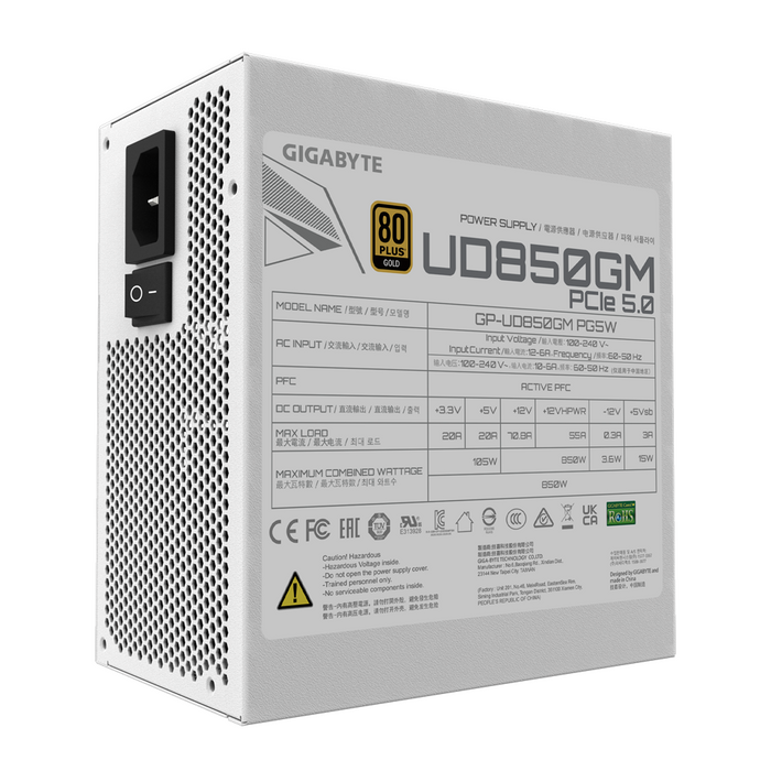 Power supply unit Gigabyte UD850GM PG5W 850W - Захранвания<<<Компютърни компоненти<<<ValiAPI&&&Източници на