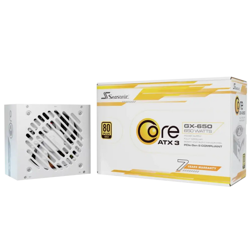 Power supply unit Seasonic CORE GX White 650W 80+ Gold Fully Modular ATX 3.1 PCIe 5.1 - Захранвания<<<Компютърни