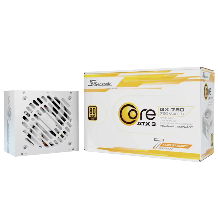Power supply unit Seasonic CORE GX White 750W 80+ Gold Fully Modular ATX 3.1 PCIe 5.1 - Захранвания<<<Компютърни