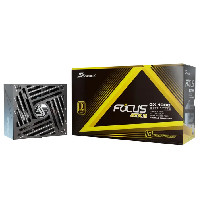Power supply unit SEASONIC FOCUS GX-1000 White - 1000W 80+ Gold ATX 3.1 PCIe 5.1 Fully Modular
