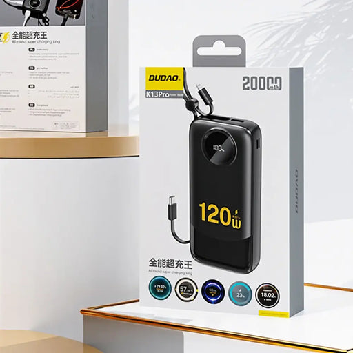 Powerbank 20000mAh Dudao K13Pro Black - Powerbanks<<<HurtelXML