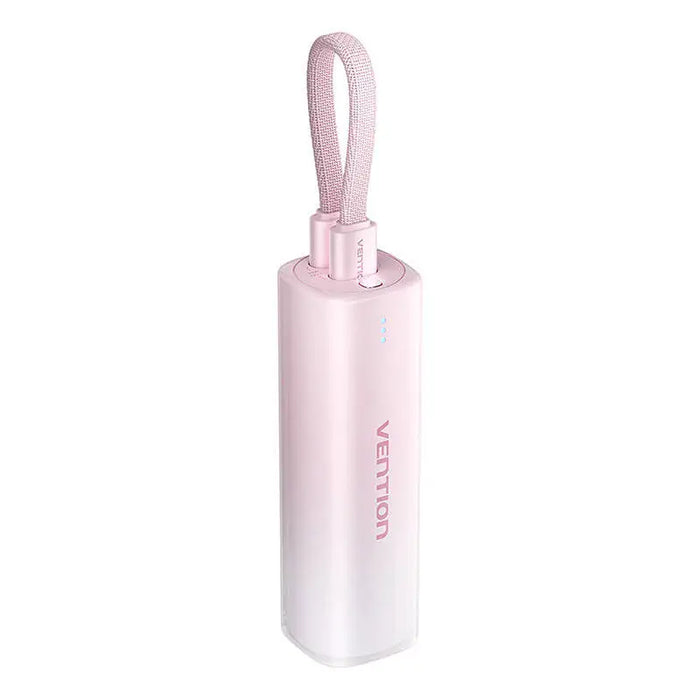 Powerbank 5000mAh Vention FHWR0 20W + USB-C to lightning cable (pink) - Powerbanks<<<GSM